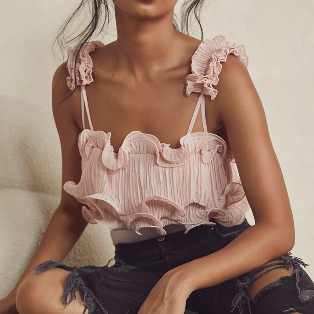 Free People For the Frill Of It Bodysuit | Size Small